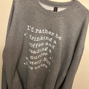 Gildan Heavy Blend Gray Sweatshirt , lightly worn
